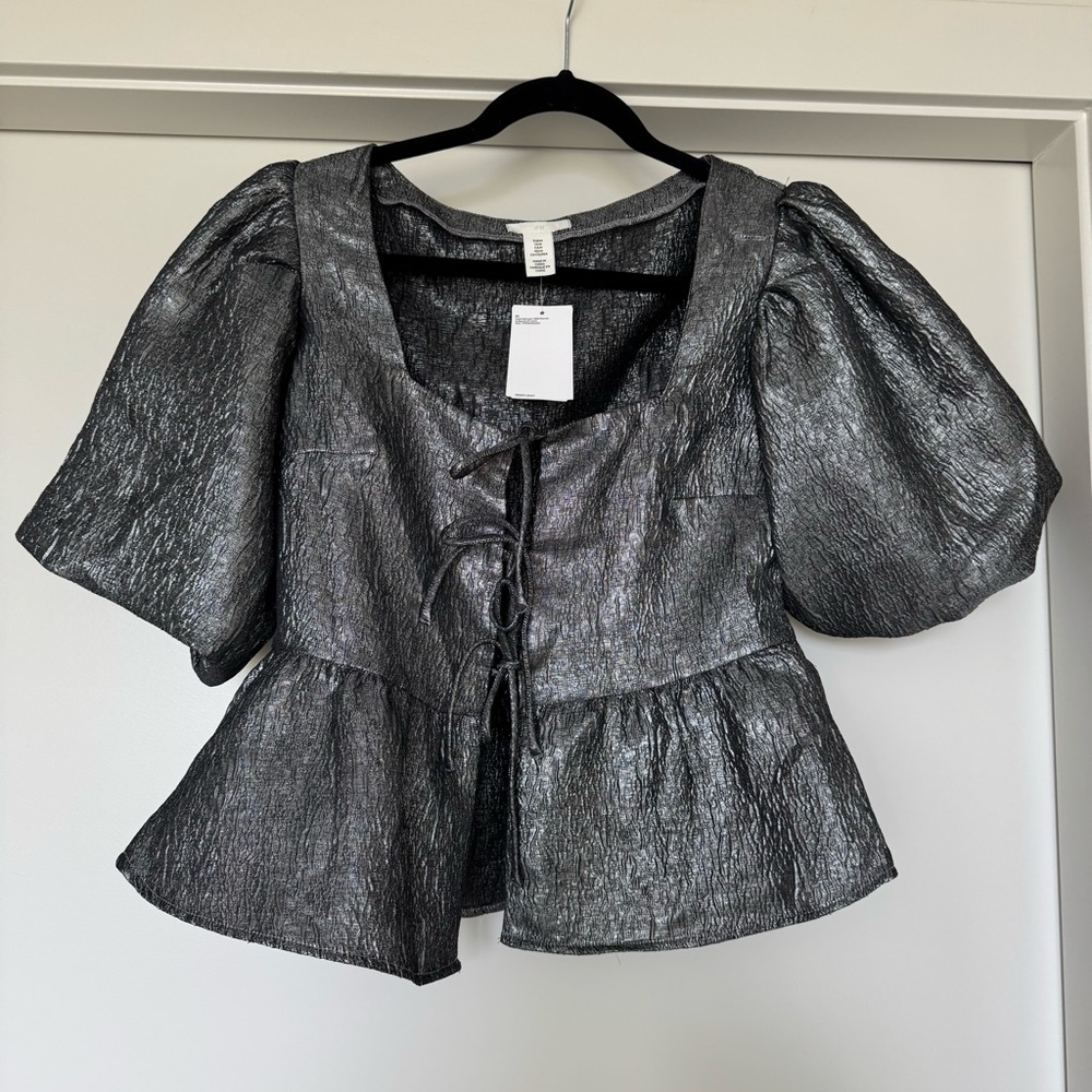 New Silver H&M Blouse